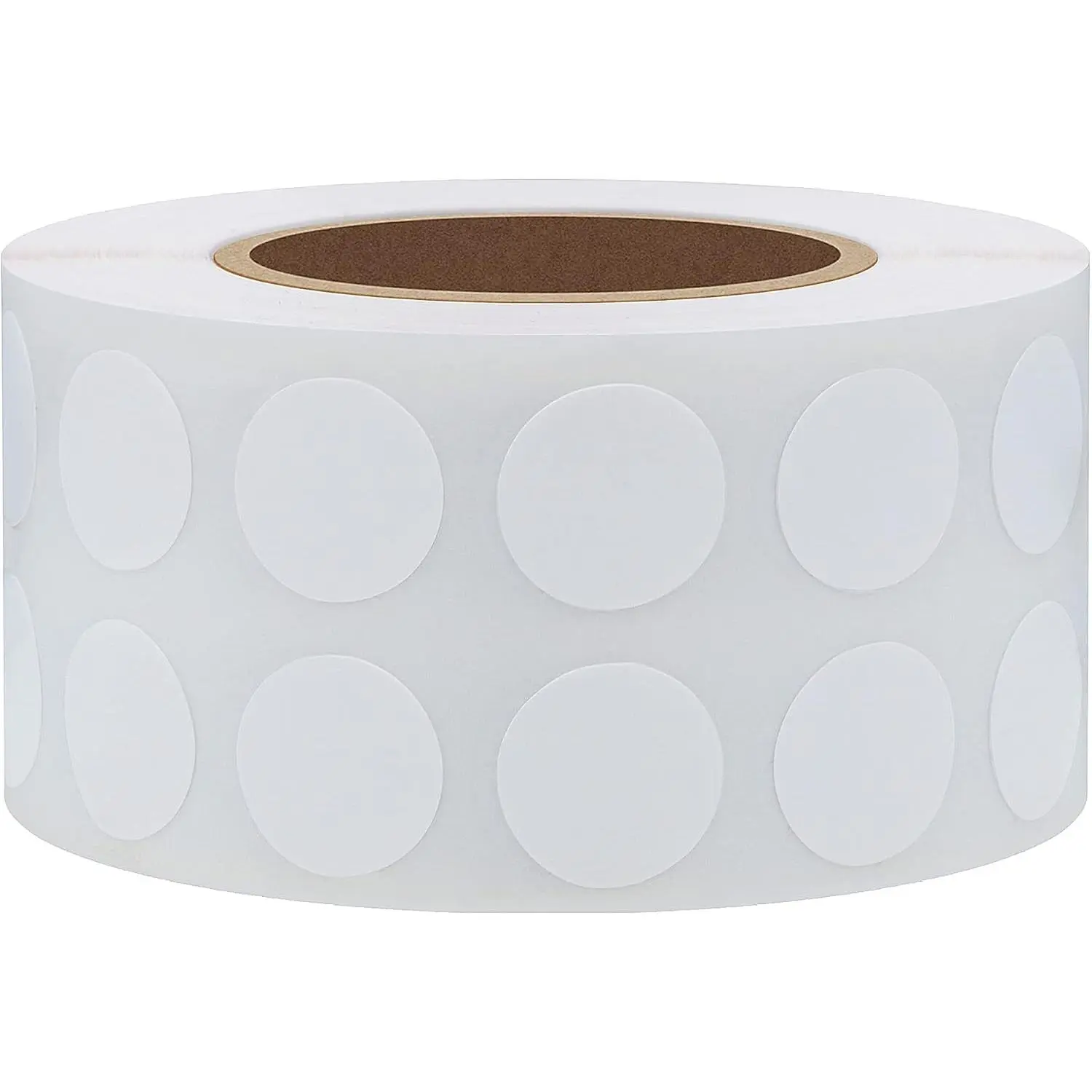 2000 count White Circle Color Coding Dot Stickers Small Round Semi Gloss Paper Stickers Adhesive Label (0.5 inch)