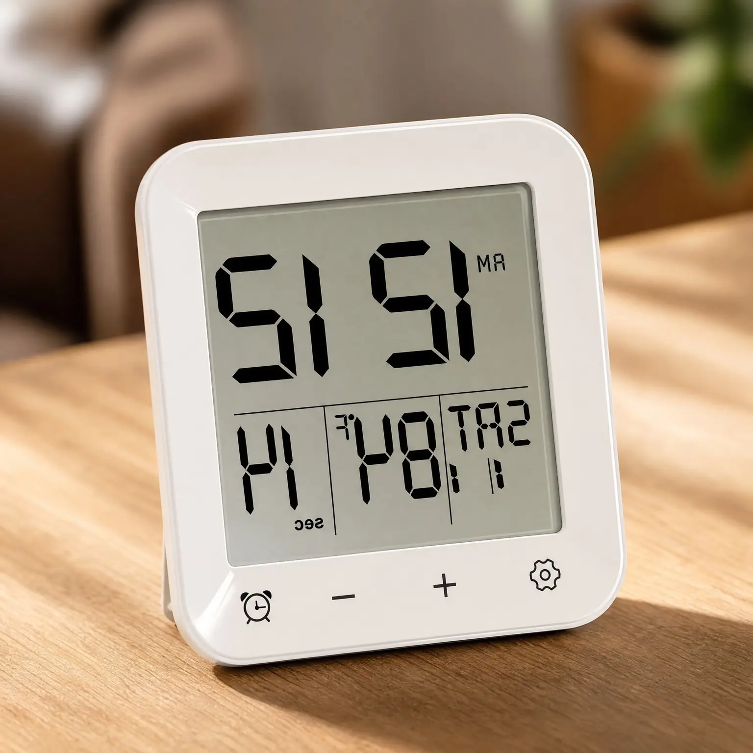 Digital Shower Clock Waterproof - Extra Large LCD Bathroom Wall Clock with Timer, Countdown, Temperature, Time, Date & Week Display, Moisture Proof Anti-Splash, Suction Cup Hanging Hole StandGift