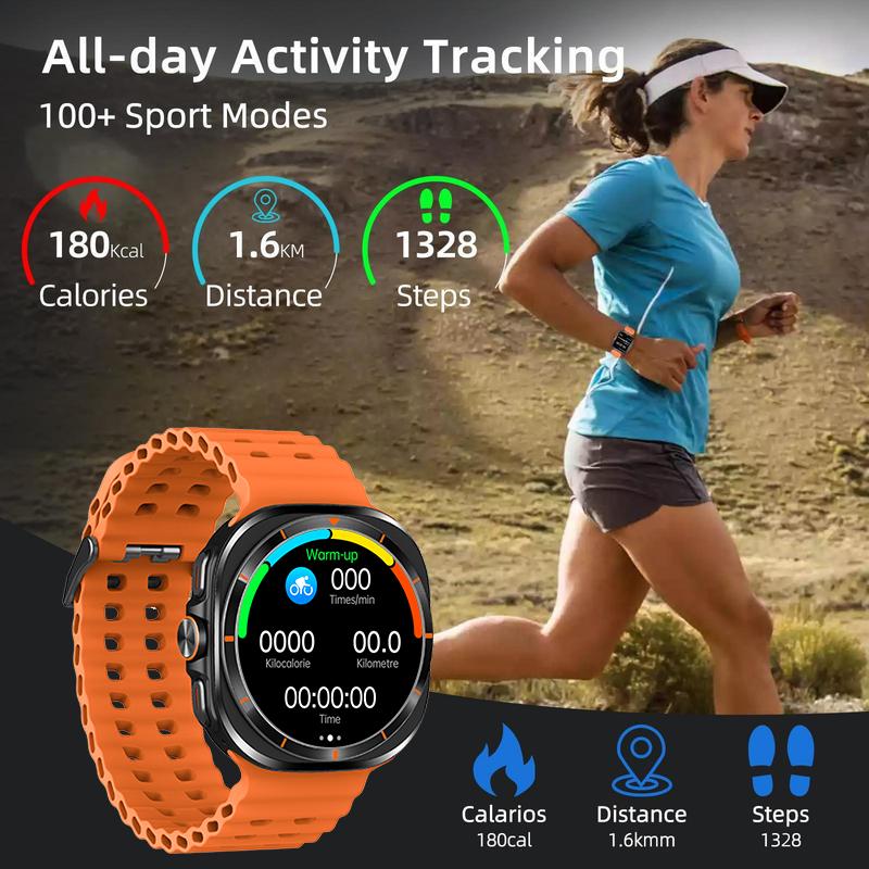 Smart Watch Multiple Sport Mode, Message Reminder, Fitness Wearable, IP67 Waterproof Touch Screen Watch, Sleep Monitoring, Multifunctional Smart Watch with High Battery Life, GPS Bluetooth Call, Back to Scool Gift