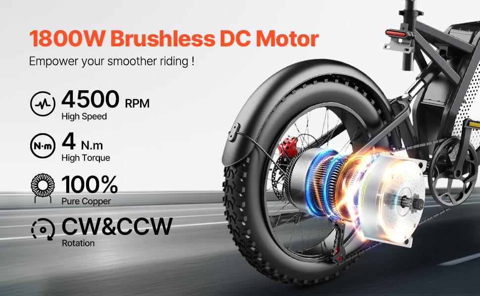 fathersdaygift VEVOR 1800W Electric Brushless DC Motor Kit - 48V 4500rpm Motor with Upgraded Speed Controller and Foot Pedal Throttle Kit for Go Karts E-Bike Motorcycle Scooter DIY fathersdaygift VEVOR 1800W Electric Brushless DC Motor Kit - 48V 4500rpm Motor with Upgraded Speed Controller and Foot Pedal Throttle Kit for Go Karts E-Bike Motorcycle Scooter DIY