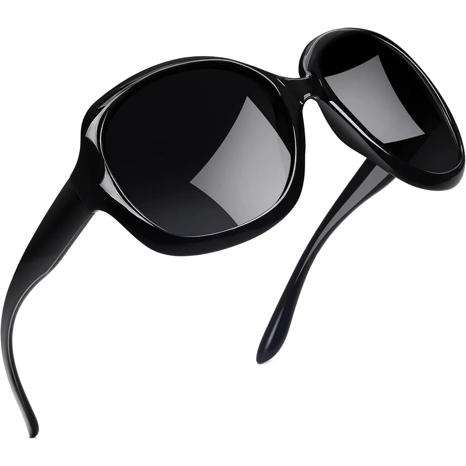 Women's Oversized Frame Polarized Lens Sunglasses for Female Wear, UV Protection Driving Sunnies (Fashion Eyewear Accessories)