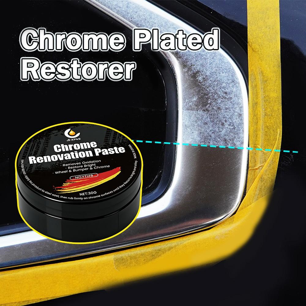 Chrome Repair Paste for Cars, Universal Metal Oxidation Restorer, Polishing Solution for Door Handles, Windows, Bumpers, Professional Results