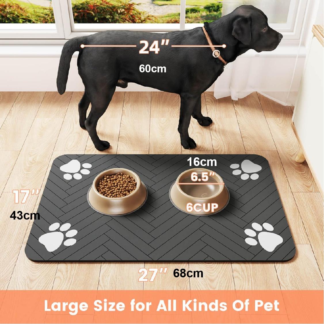 Quick Drying Absorbent Pet Feeding Mat for Dogs and Cats, Non-Slip Rubber Bottom, Dark Polyester Surface for Indoor Use 20 1646c760c2ee48c999f5c4bb62053063~tplv fhlh96nyum origin jpeg