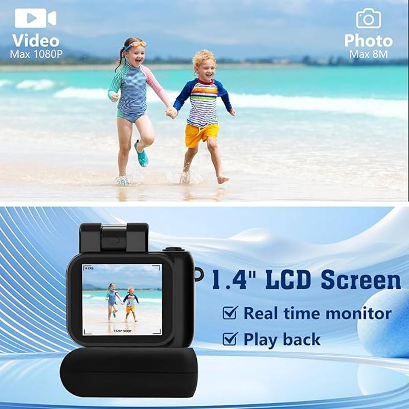 HD Keychain Mini Camera Y4000 1080P, Vintage Camera with 1.44 Inch HD Screen, Long Battery Life, No TF Memory Card Included