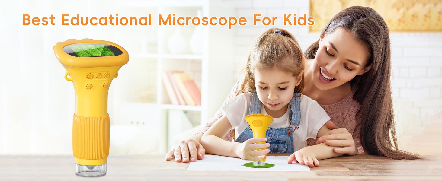 INSKAM 2'' Kids Microscope 1000X Handheld Digital Microscope HD Pocket Portable Mini USB Camera for PC STEM Learning Tools Fun Birthday Gift for Kids INSKAM 2'' Kids Microscope 1000X Handheld Digital Microscope HD Pocket Portable Mini USB Camera for PC STEM Learning Tools Fun Birthday Gift for Kids