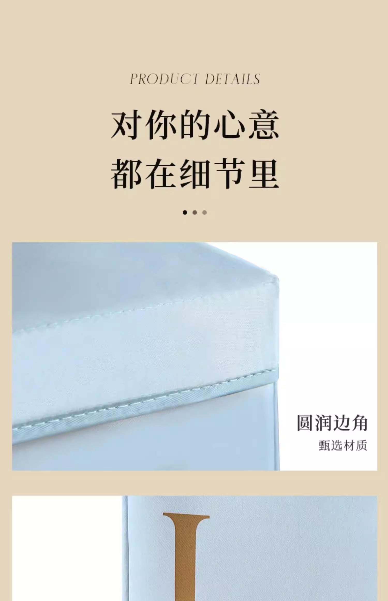 Original Fabric Storage Box with Lid, Durable Material Design, Ideal for Organizing Items, Perfect for Home Organization Needs