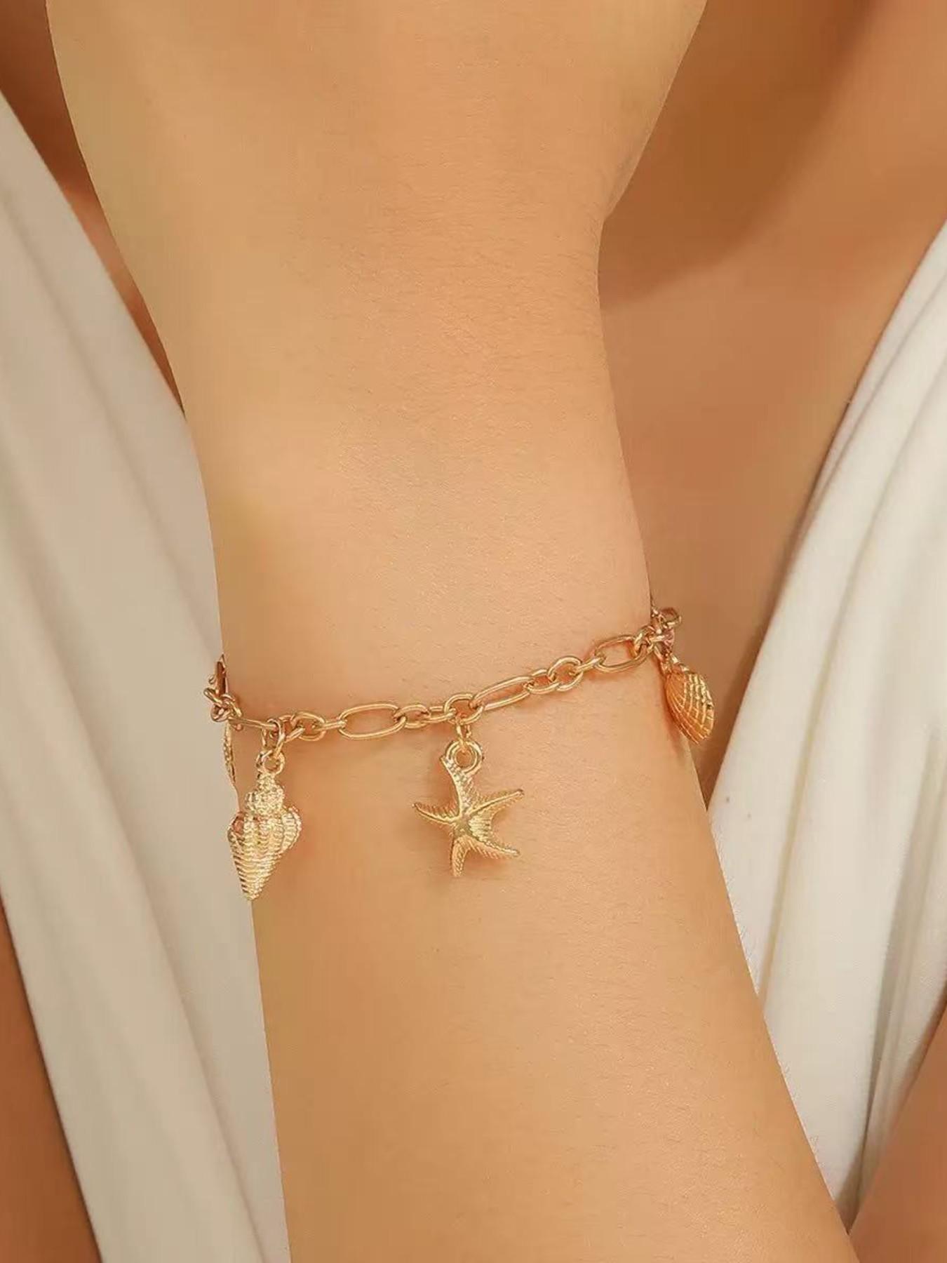 Women's Alloy Anklet Jewelry, Summer Holiday Style Foot Chain Accessory, Beach Vacation Fashion Gift for Women & Girls