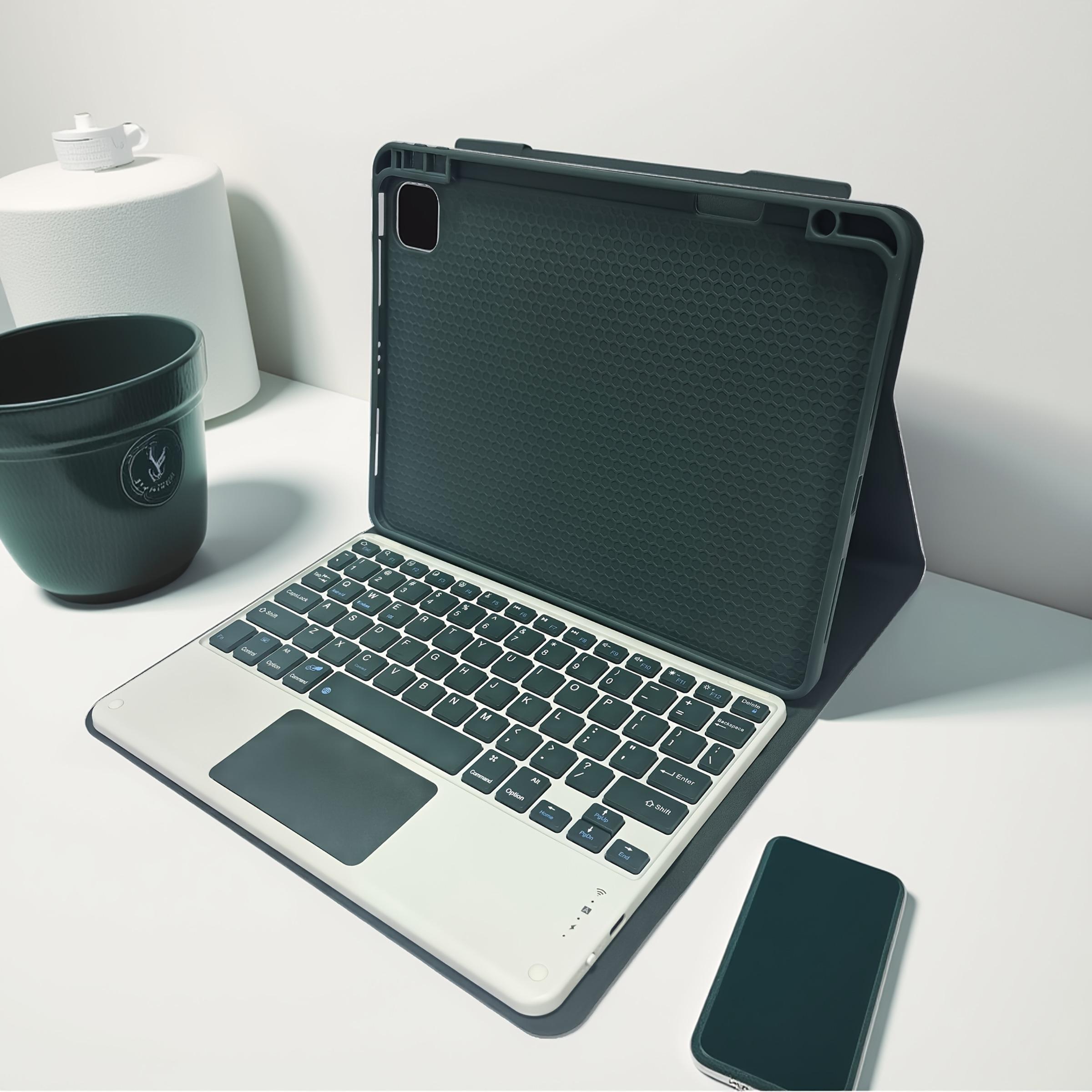 iPad Air 11-Inch Keyboard Case, Compatible with M3/m2, iPad Pro 11-Inch Gen2022, Multi-Touch Board, Pen Holder, Detachable Design