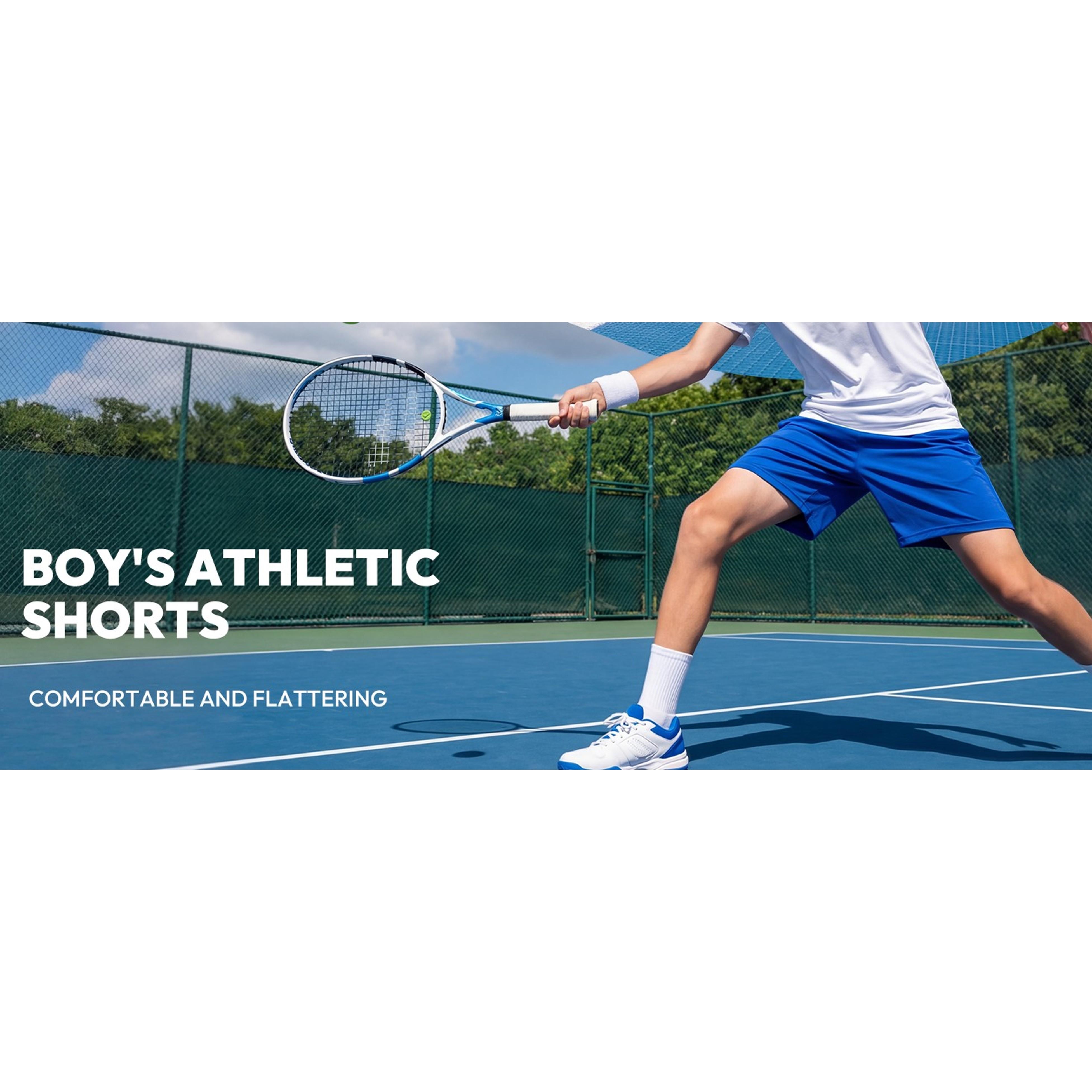 Boys' Quick Dry Outdoor Sports Shorts with Pockets, Elastic Waistband, Moisture Wicking, Mid-Length, Active Performance, Youth Teen Family Clothing Boys' Quick Dry Outdoor Sports Shorts with Pockets, Elastic Waistband, Moisture Wicking, Mid-Length, Active Performance, Youth Teen Family Clothing