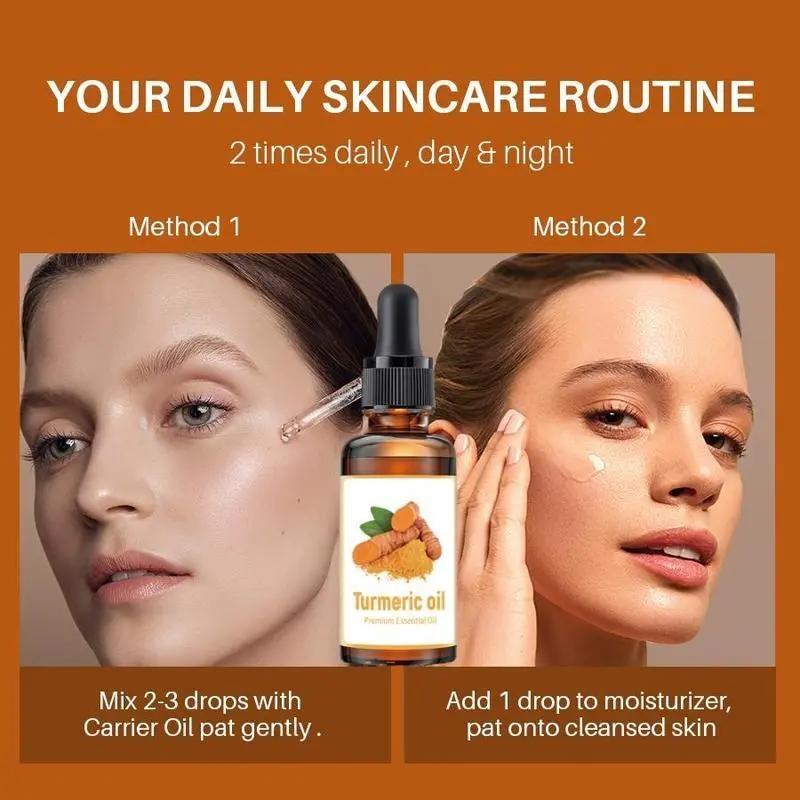 Turmeric Body Care Kit, 23pcs/set Turmeric Soap & Turmeric Oil & Soap Box & Soap Bag, Body Care Kit for Women & Men, Body Essentials Set