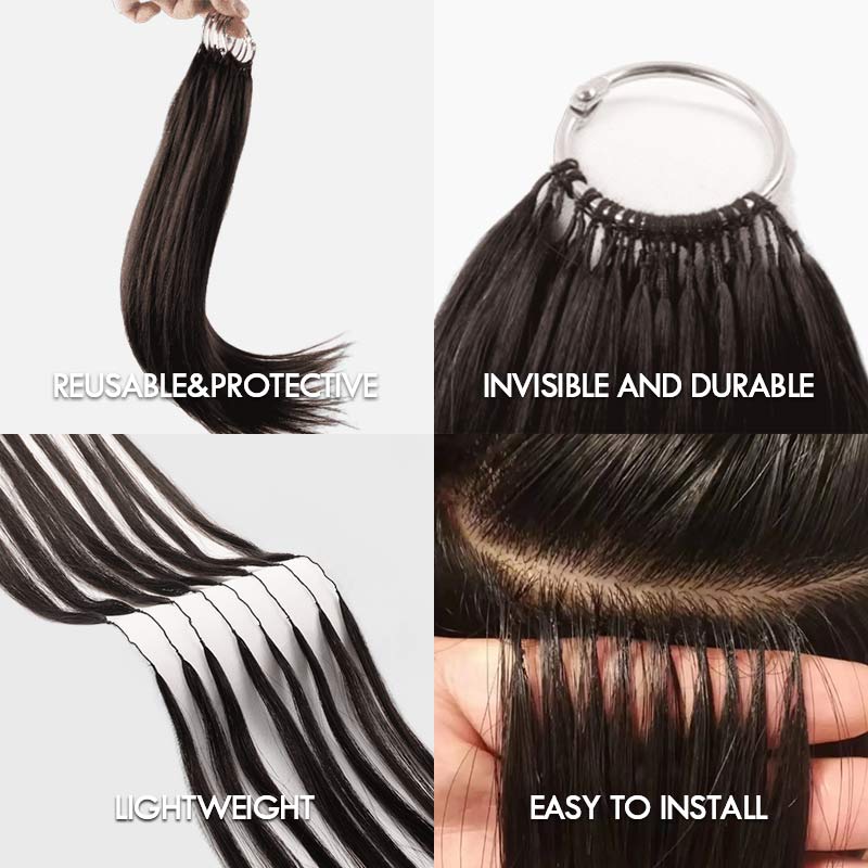 Water Wave Crochet Hair Natural Black Machine Made Feather Human Hair Extension