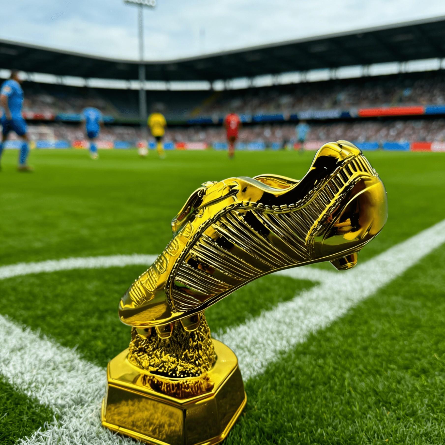 Large Golden Boot Trophy Cup Best Shooter Award Football Match Model Fan Memorial Collectible, Soccer Championship Souvenir