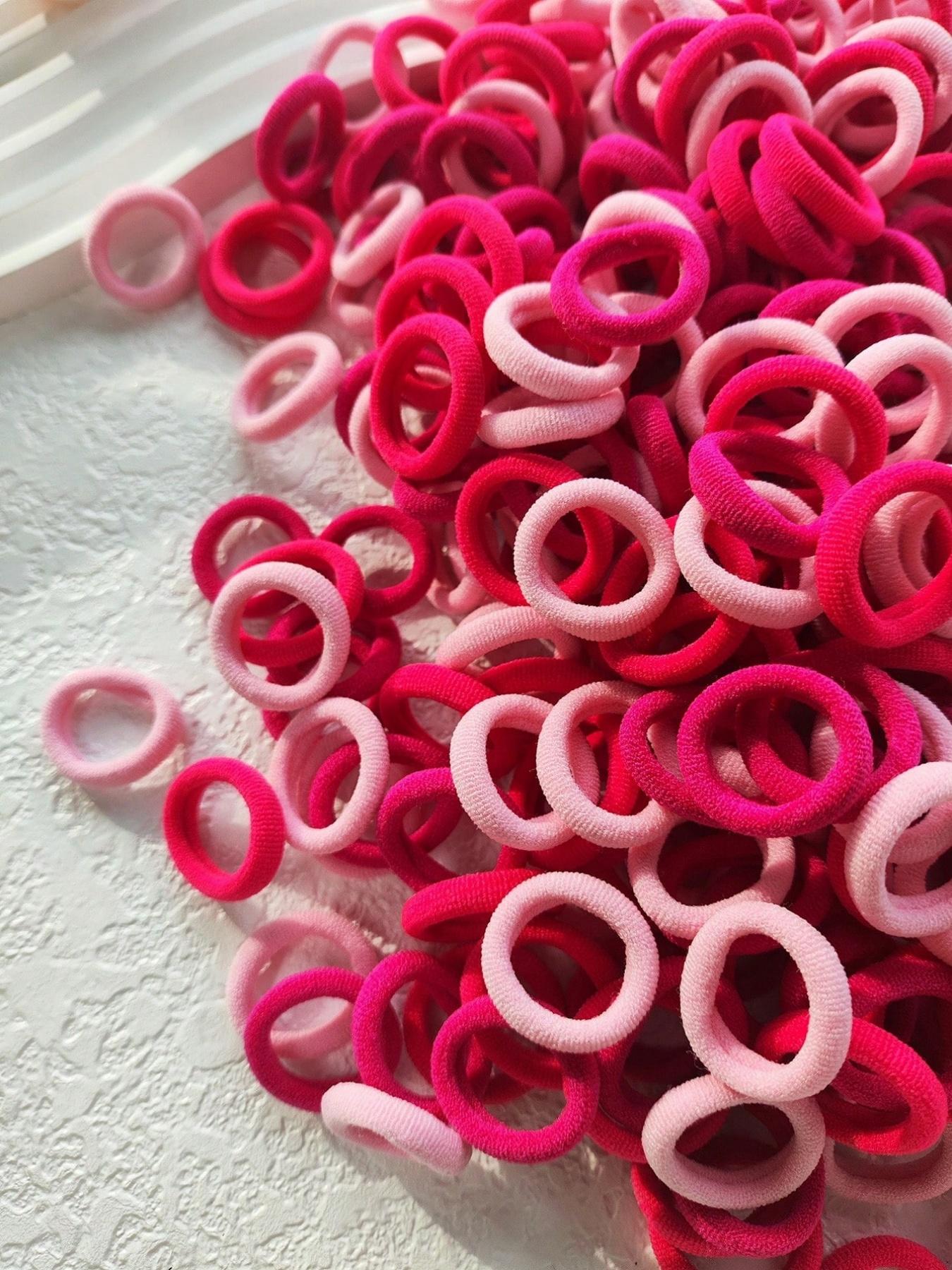200pcs Pack Small Size Multicolor Spandex Hair Ties, Cute Casual Elastic Rubber Bands for Ponytail, Ponytail Holders, All Seasons Hair Accessories