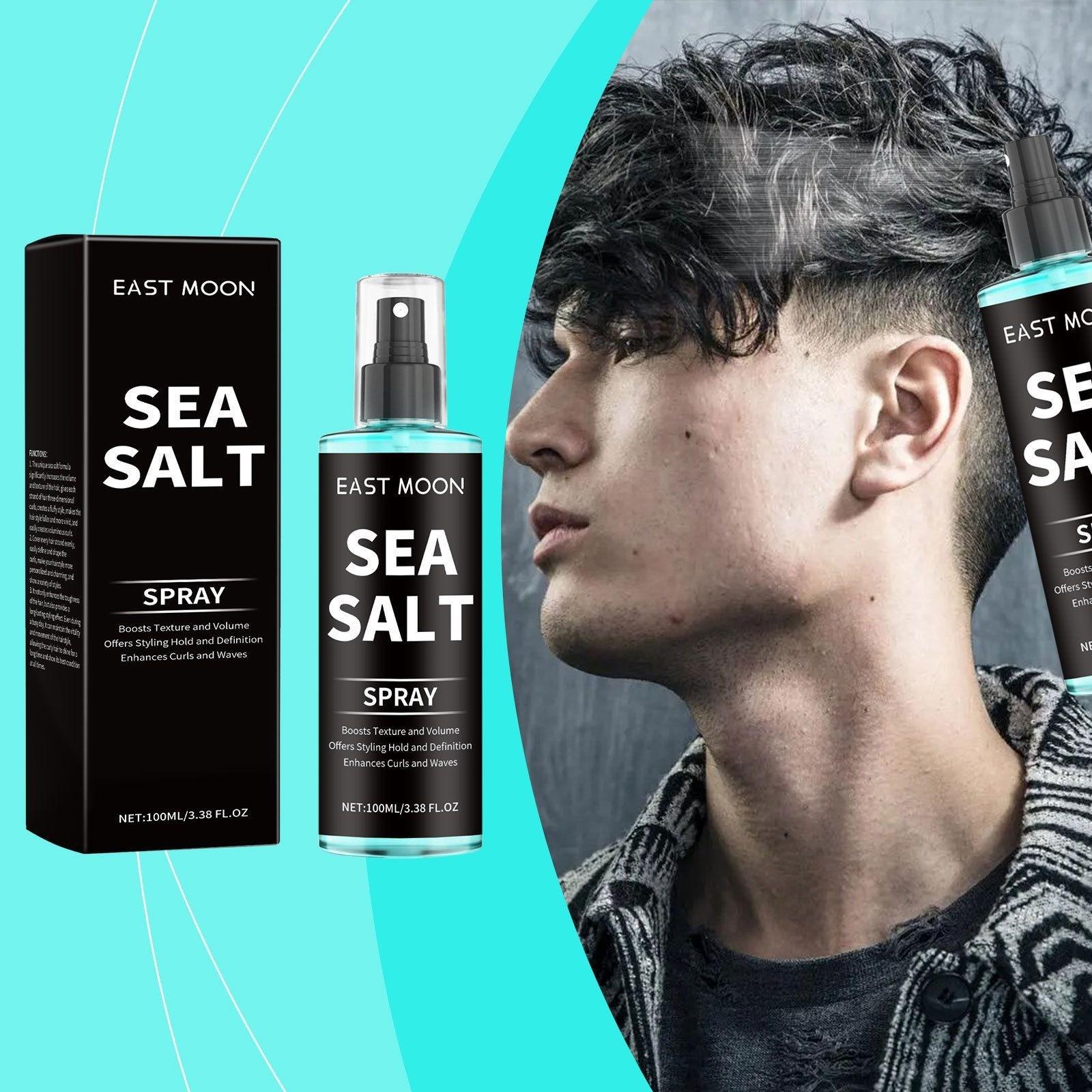 Sea Salt Curl Spray, Styling Gel for Curly Hair, Lightweight Hold, Refreshing Formula, Easy-To-Use Hair Mist, Perfect for Lazy Days