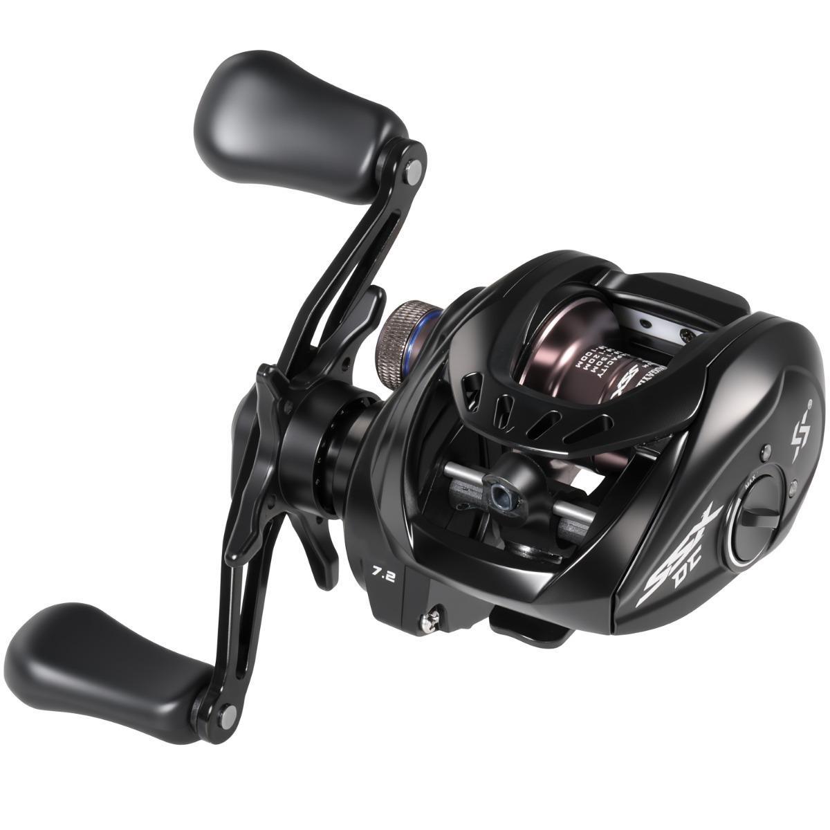 Baitcasting Fishing Reel Ultralight 4+1BB/6+1BB  7.2:1/7.1:1 Gear Ratio DC Baitcaster Reel Smooth and Sensitive, Fishing Reel for Freshwater Saltwater Fishing