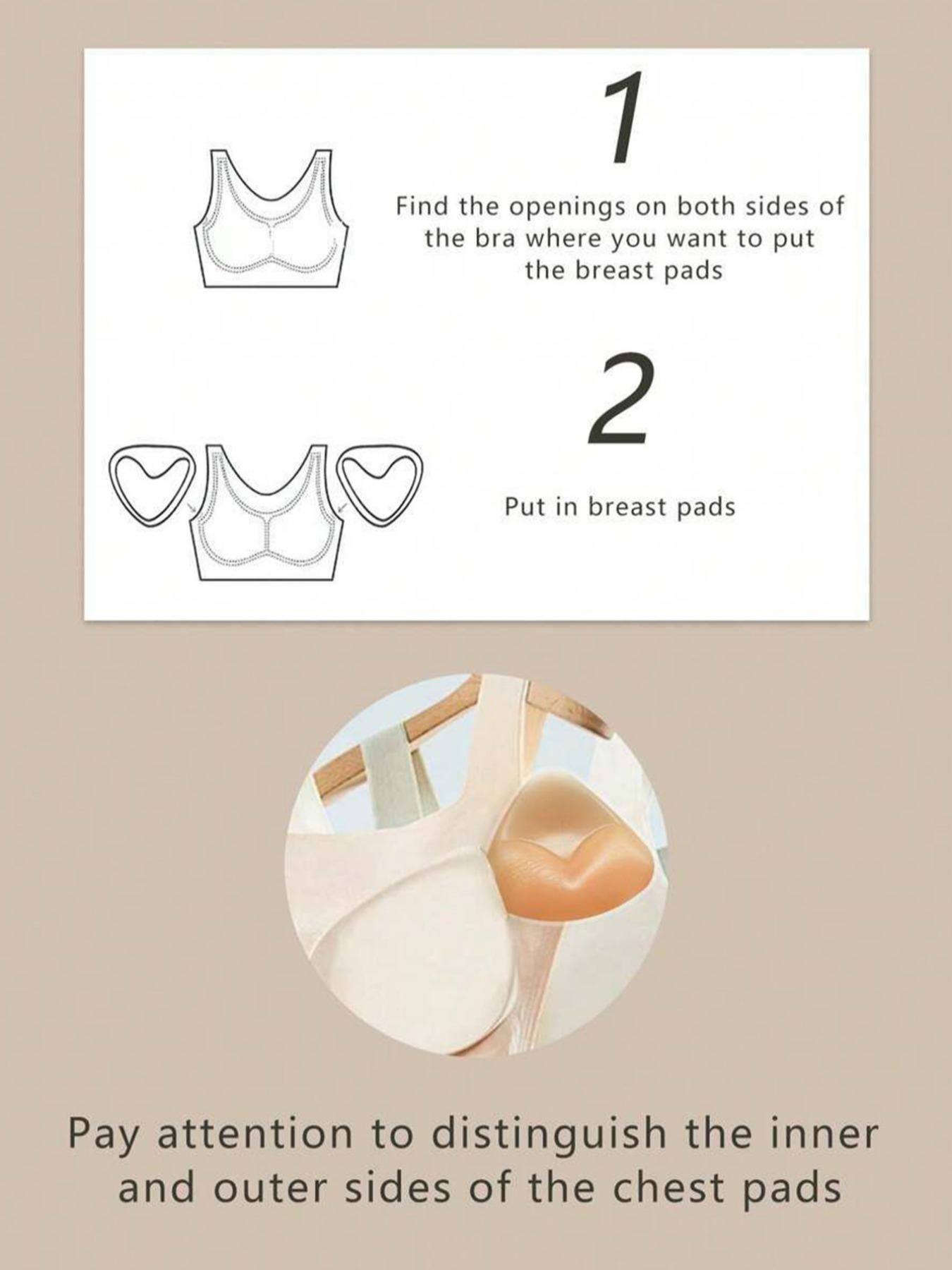 Triangular Bikini Silicone Inserts, Thick Transparent Push Up Bra Pads for Women, Enhances Volume and Comfort All Seasons, Underwear