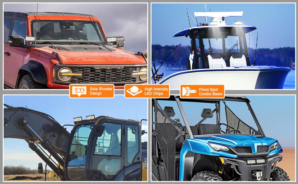 Nilight Side Shooter LED Light Bar 2PCS 5.5Inch Quadruple Row Spot Flood Combo Lights – With Wiring Harness Kit for Fog Driving Work Light on Truck SUV ATV UTV dealsforyoudays Nilight Side Shooter LED Light Bar 2PCS 5.5Inch Quadruple Row Spot Flood Combo Lights – With Wiring Harness Kit for Fog Driving Work Light on Truck SUV ATV UTV dealsforyoudays