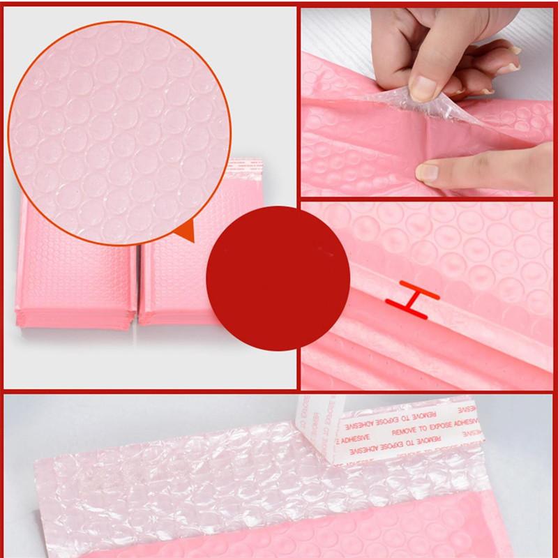 Bubble Envelope Sealing Bag, 5 Counts Bubble Mailer Gift Packaging Bag, Shockproof Durable Moisture Proof Shipping Packaging Bag, Gifting, Protection, Shipping Envelopes