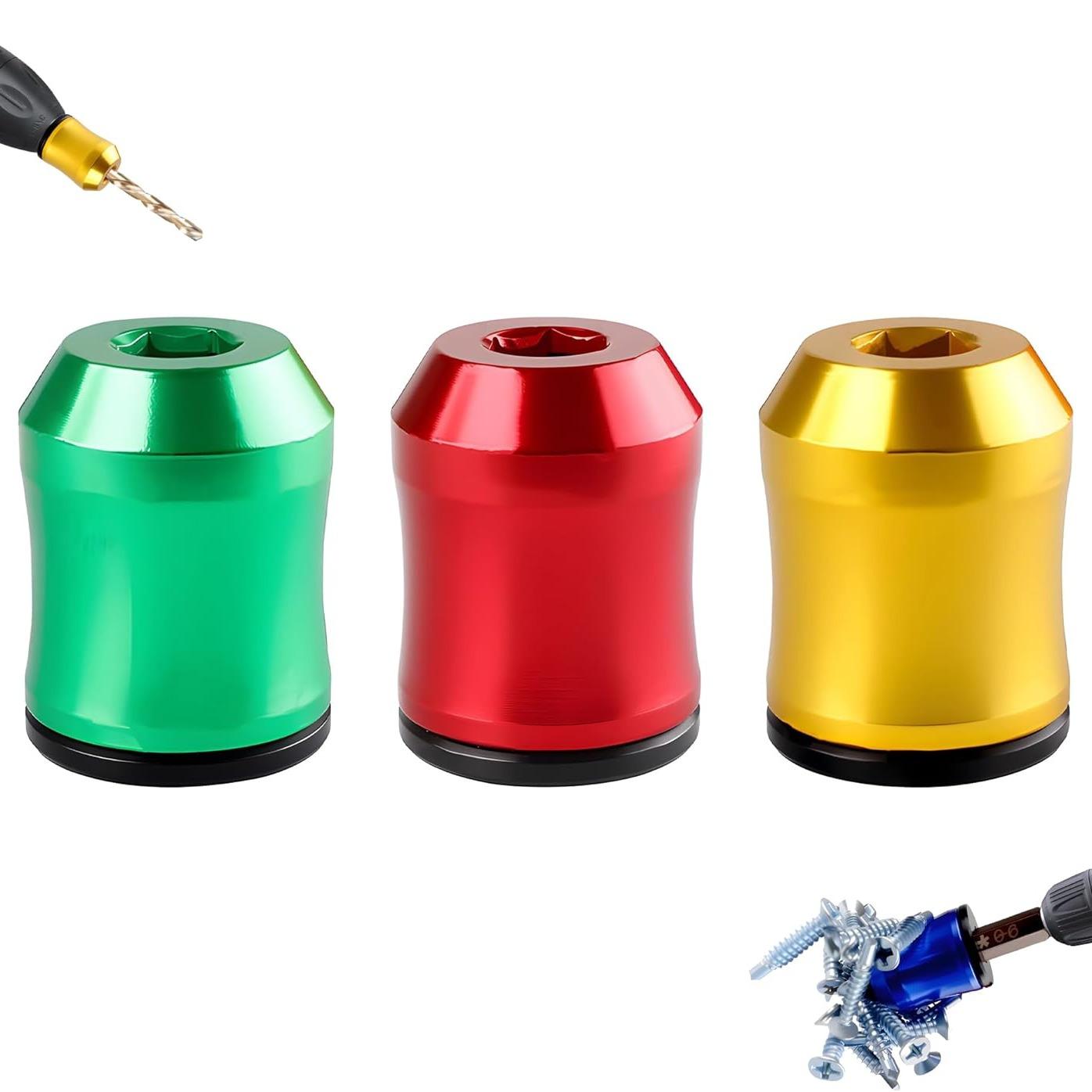 Strong Magnetic Screw Holder Ring, 2026 New Screwdriver Head Magnetic Ring Bit, Universal Magnetic Screw Holder for Drill, Anti-Slip Screwdriver Holder for Power Tools, Mechanics & Carpenters