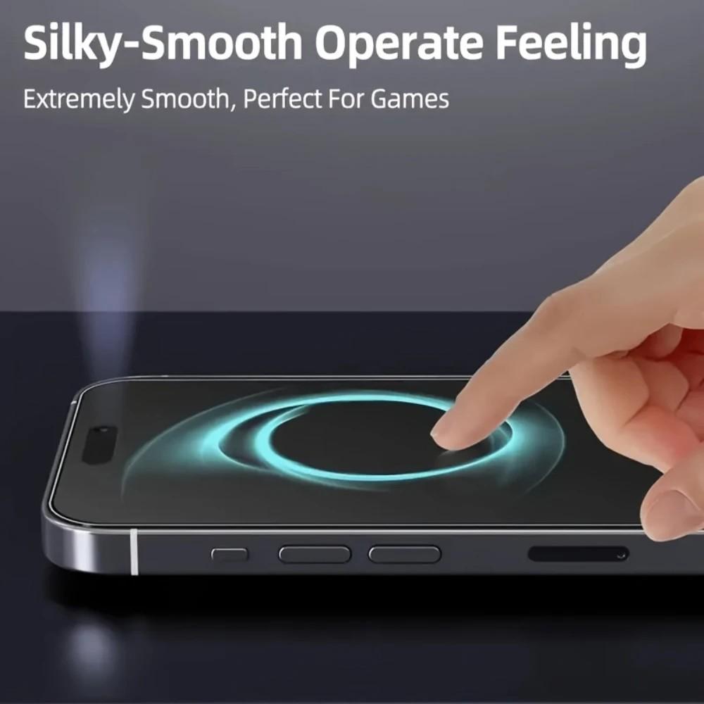 3Pcs Oleophobic Dust-Free Easy Installation Matte Privacy Protective Screen Protector for Smartphone iPhone 16 15 11 12 13 14 17 Pro Max Plus