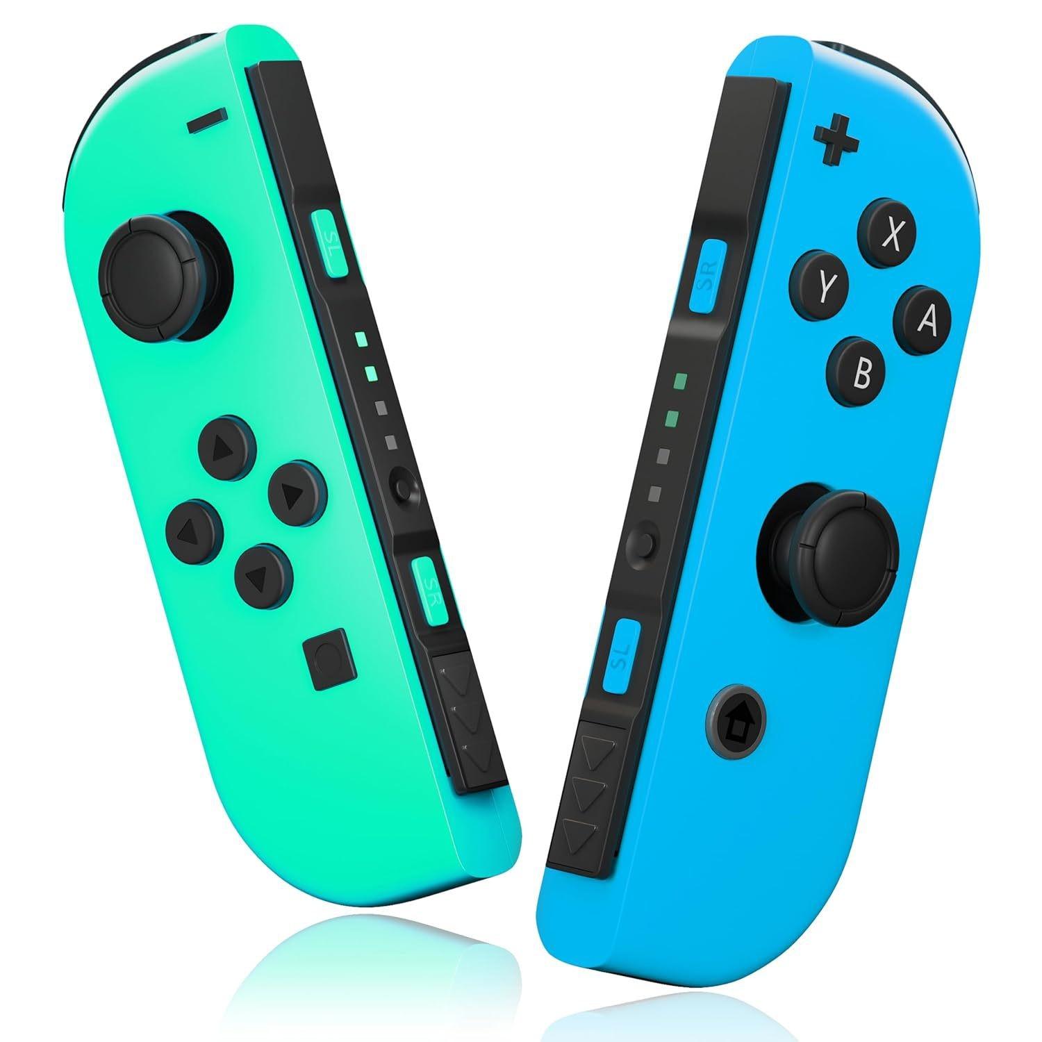 Wireless Gaming Controller for Nintendo Switch/lite/oled, DualVibration Function Replacement Parts, Wake-Up SwitchButton Design