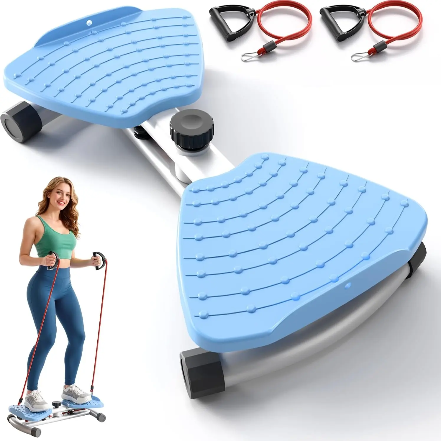 Abdominal Exercise Machine, Waist Twisting Trainer with Abdominal Rotating Board, 380 Lbs Capacity, Ultra-Quiet, Non-Slip Home Core Workout Equipment, Abdominal Muscle Machine