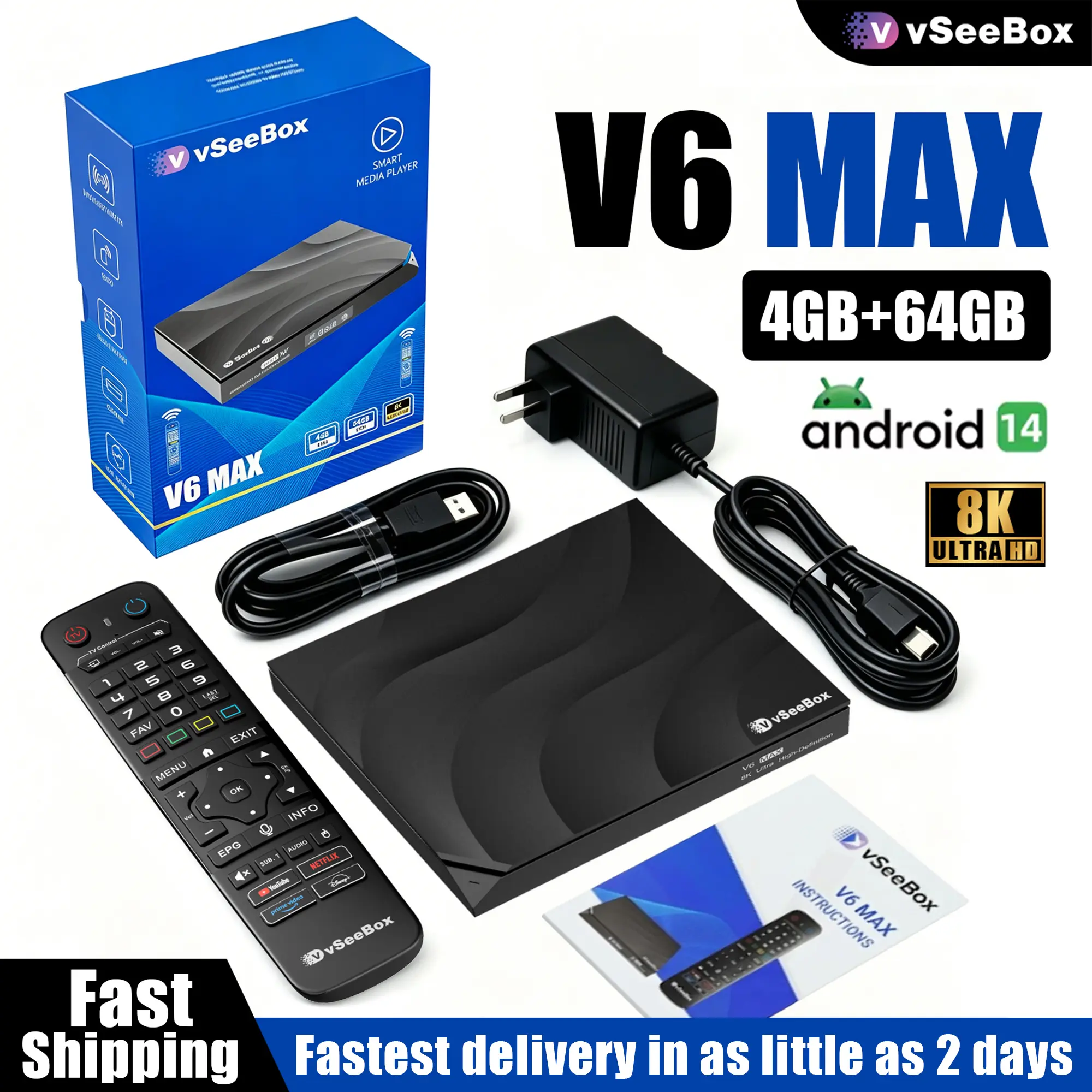 Vsee V6 MAX Android Box for Home Entertainment