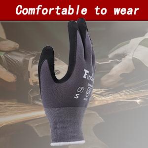 Findmall Seamless Protective Work Gloves - Safety Gear, Strong Working Gloves, Wear-Resistant, Anti-Slip, Unisex for Construction, Warehousing (3/6/12 Pairs)