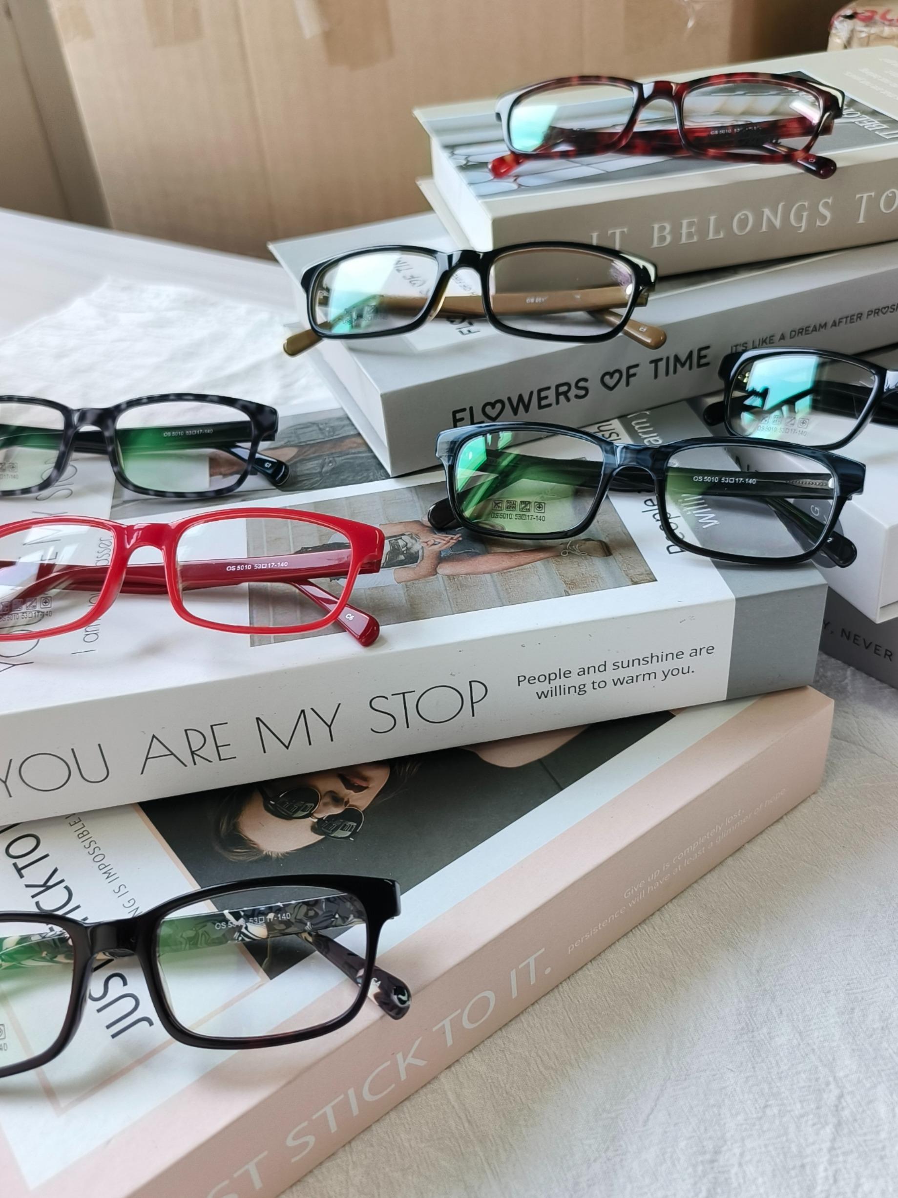 Single-Piece Eyewear Frame, Multiple Colors Available, High-End Round Design, Anti-Slip Comfortable Wear, Essential Office Commute Accessory