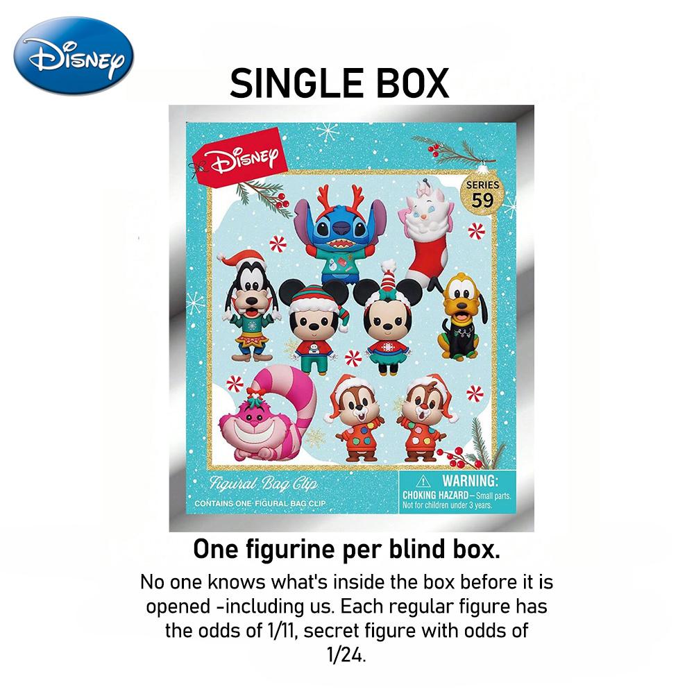 1PCS Disney Officially Licensed Mickey Minnie And Stitch Blind Bag Keyring, Keychain Series Figures, Keychain Surprise Collectibles, 3D Anime Character Mystery Bag Clip Pendant For Friends, Birthday, Christmas & Holiday Gifts