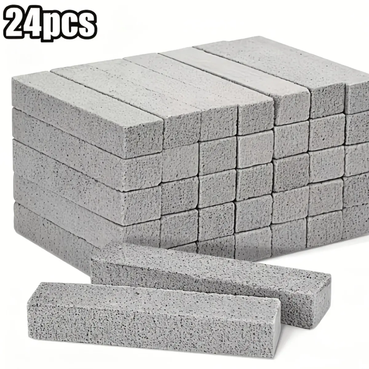 24PCS Natural Pumice Stone Cleaning Blocks, Heavy Duty Multi Purpose Scrubber for Toilet, Bathtub, Sink and Stove Cleaning, Durable Home Cleaning Tool with Compact Design, Long Lasting Scrubbing Accessory for Kitchen and Bathroom Use