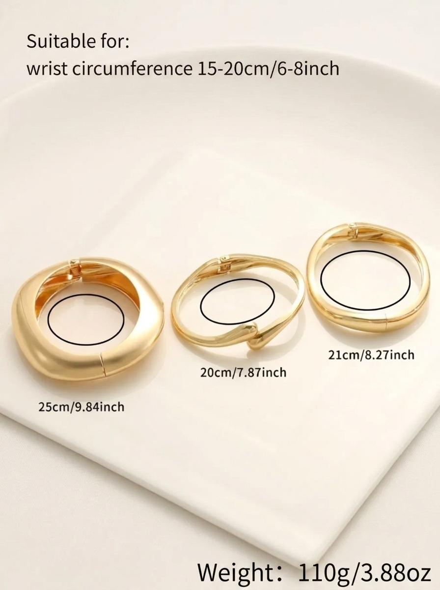 3 Pcs Gold Bangle Bracelets, Elegant Minimalist Bangle, Tarnish Resistant Stackable Minimalist Bangles for Women, Everyday Wedding Party Birthday Anniversary Jewelry Gift for Her (Mom Sister), Stacked Design Bracelets, Fashionable Bangles 3 Pcs Gold Bangle Bracelets, Elegant Minimalist Bangle, Tarnish Resistant Stackable Minimalist Bangles for Women, Everyday Wedding Party Birthday Anniversary Jewelry Gift for Her (Mom Sister), Stacked Design Bracelets, Fashionable Bangles