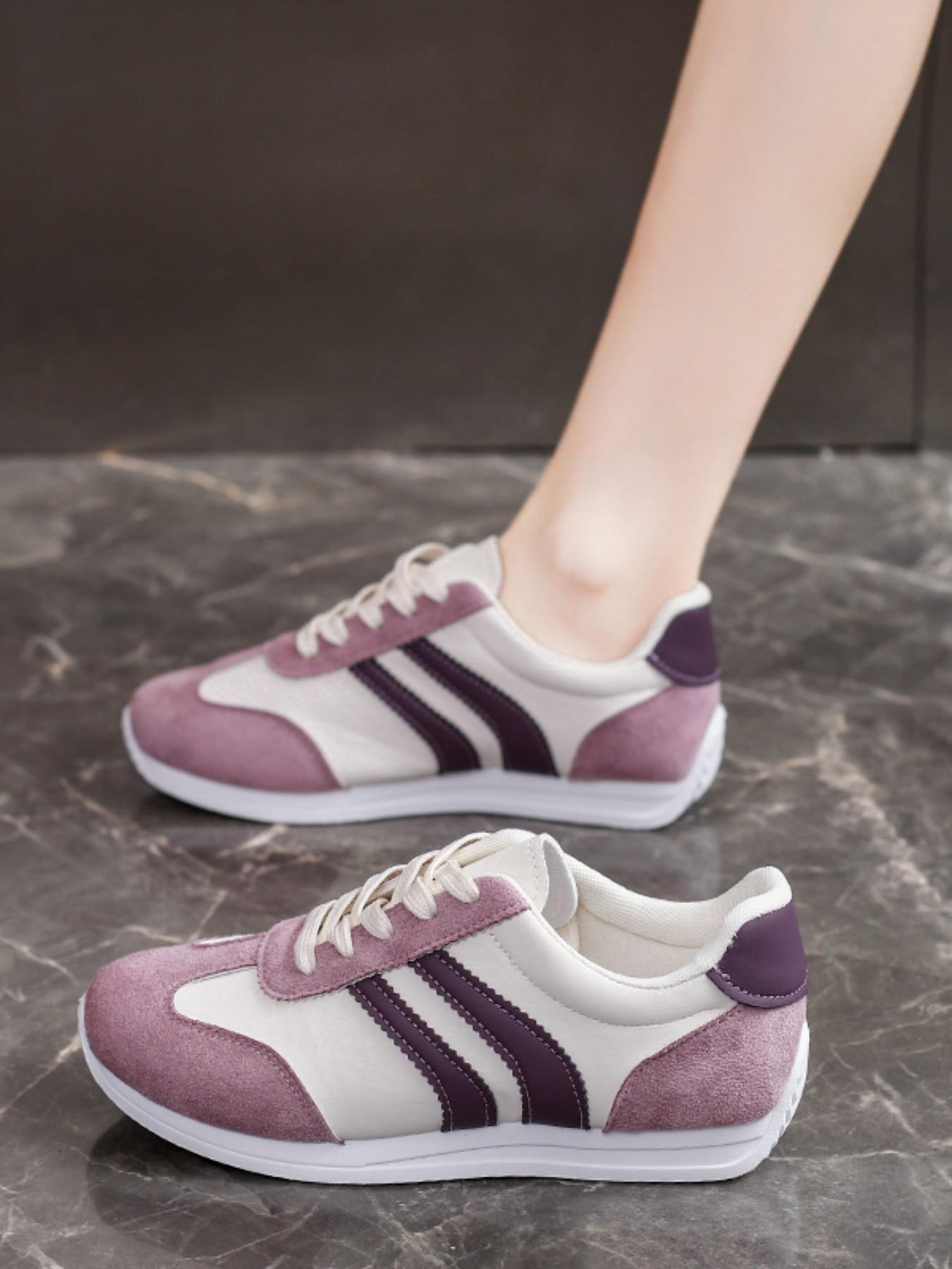 Vintage Casual Sneakers, Rubber Sole, Soft Anti-Slip, Breathable PU Upper, Ideal for Daily Commute, Shopping, Light Sports