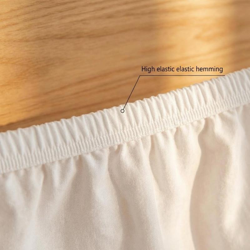 3pcs Solid Elastic Fitted Sheet, Non-Slip Mattress Protector, Full Coverage Deep Pocket Fits Thick Mattress, Soft Breathable Skin-Friendly Fabric, Wrinkle-Free Hotel Bedding
