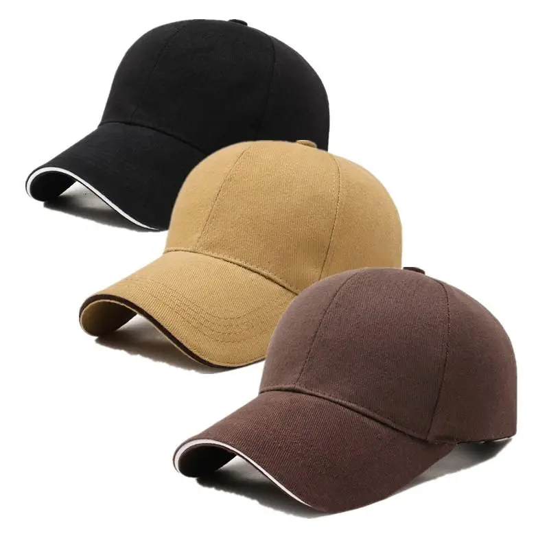 Men's 3-Pack Classic Solid Beisbol Caps - Adjustable Size, Breathable All-Seasons Daily Cap for Outdoor Wear, Golf and Sun Protection, Black+Blue+Light Beige