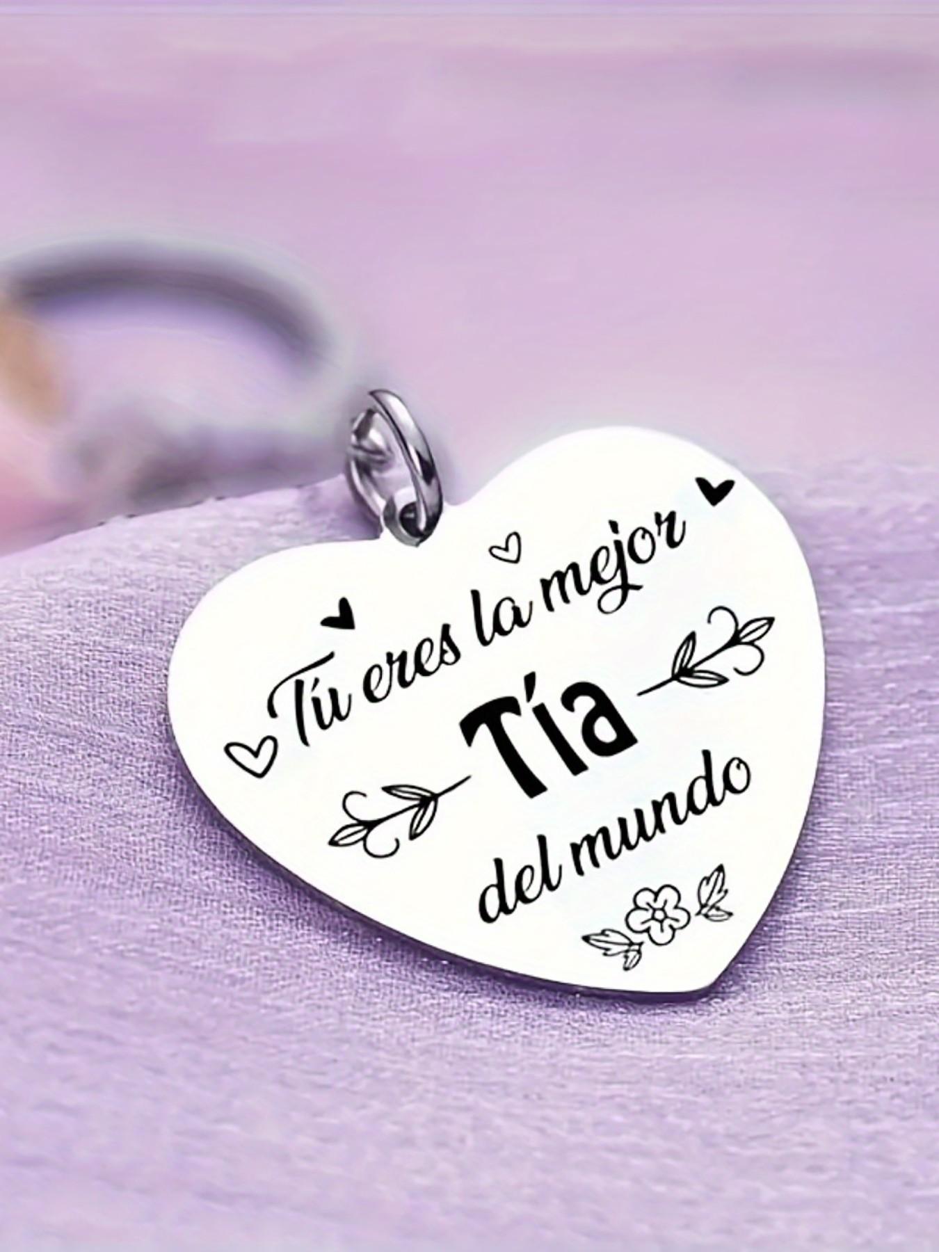 Simple Stainless Steel Keychain, Heart Letter Pendant, Silver Color Key Ring, Ideal Gift for Bags, Backpacks, Unisex Accessory