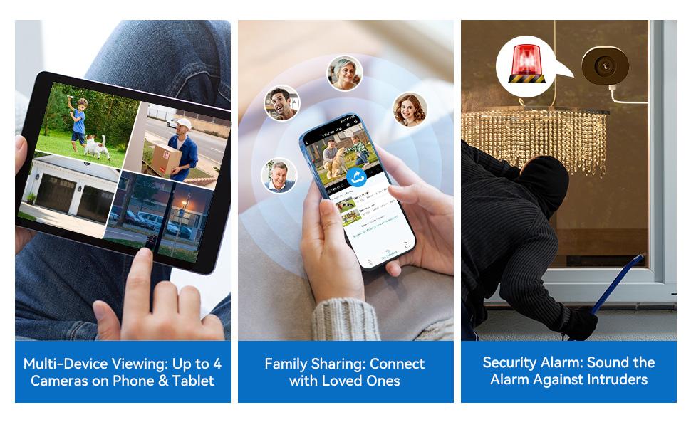 No-Drill Window Security Camera 2.5K 4MP – Color Night Vision, No Subscription, 24/7 Recording, Easy Install Indoor Home Cam，See Outside Clearly, Color Night Vision