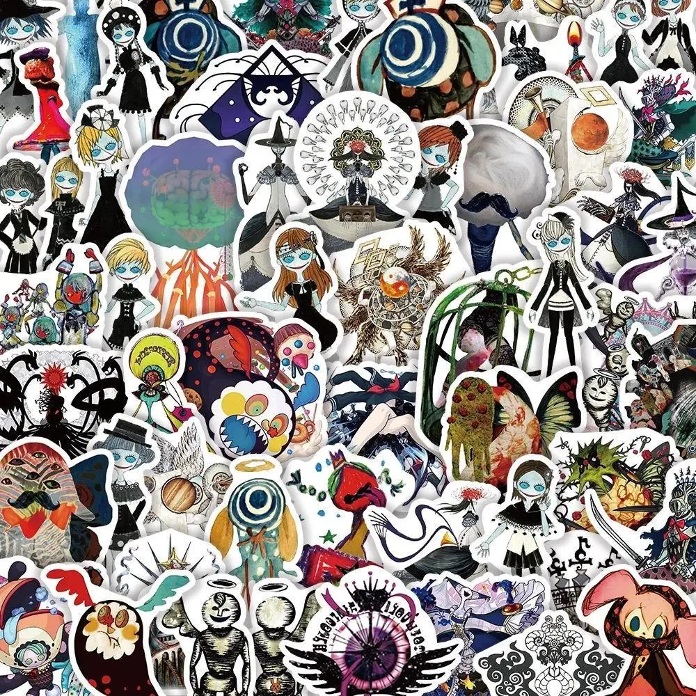 2026 Hot selling toys 55Pcs Anime Puella Magi Madoka Magica Stickers Kaname Madoka Akemi Homura DIY Stickers Scrapbooking Phone  Waterproof Decals Internet-famous toy