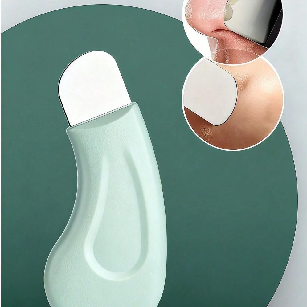 Facial Blackhead Removal Scraper, Gentle Pore Cleanser for Morning & Night Skincare, Foundation Prep, Facial Care, Travel, Home Spa, Gift Set