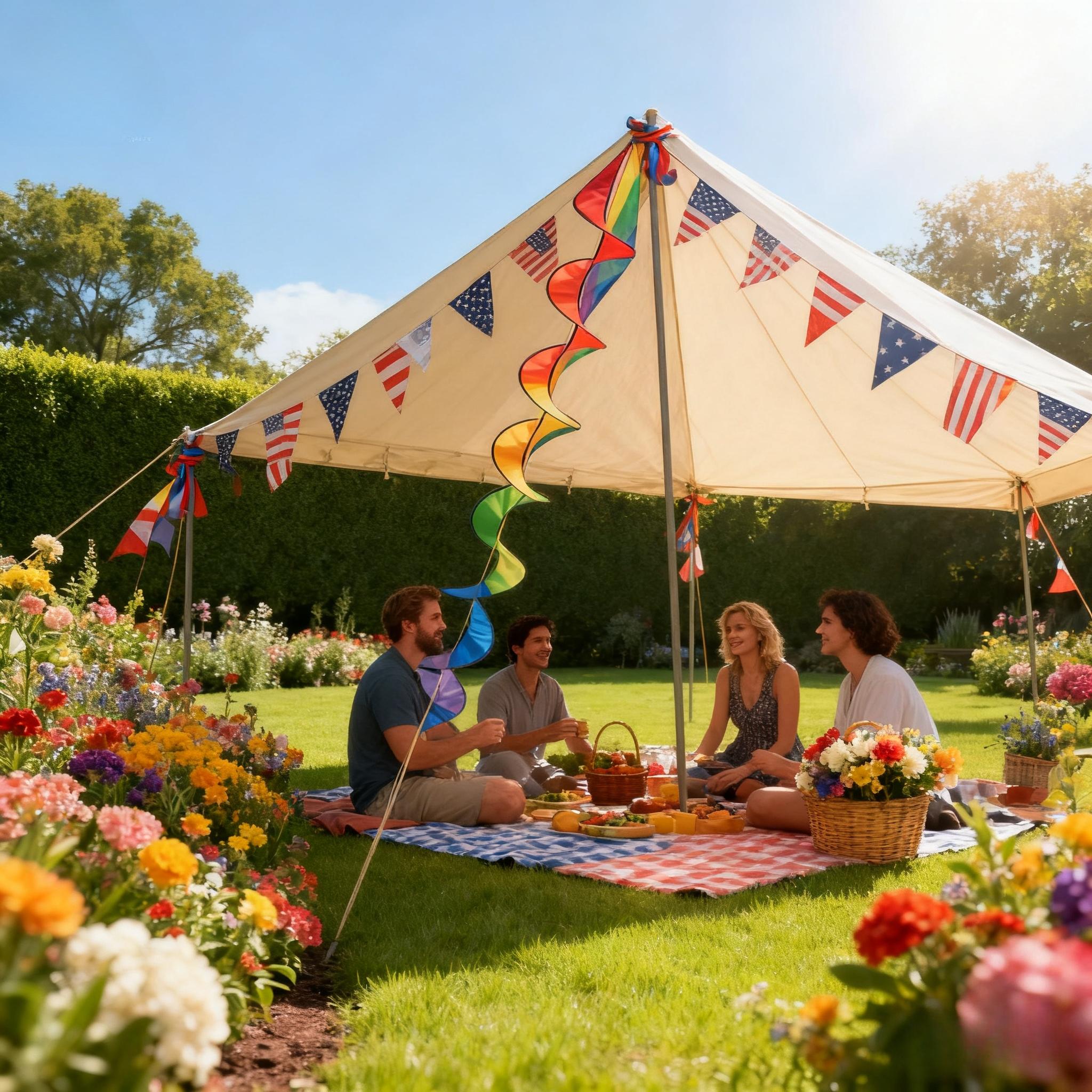 Colorful camping flags and outdoor tent accessories - camping atmosphere decorative tarpaulin, ground peg rope, warning flag, anti-trip wind tube, colorful flags, hanging accessories, canopy ventilation solution, outdoor ground anchor rope