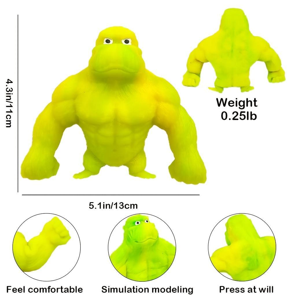 Super Stretchy Gorilla Fidget Toy, Squeeze Monkeys Stretchy Monkey- Original Sensory/Fidget Collectible Toys Holiday Party Gifts, Christmas, Halloween, Easter Basket Stuffing.The Filling Material Is PVA Sponge, Not Sand