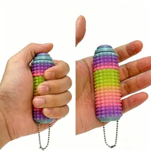 Little Ouchies Pride Fidget – Spin & Squeeze Sensory Keychain for LGBTQ+ Adults, Emotional Support Gift for Her