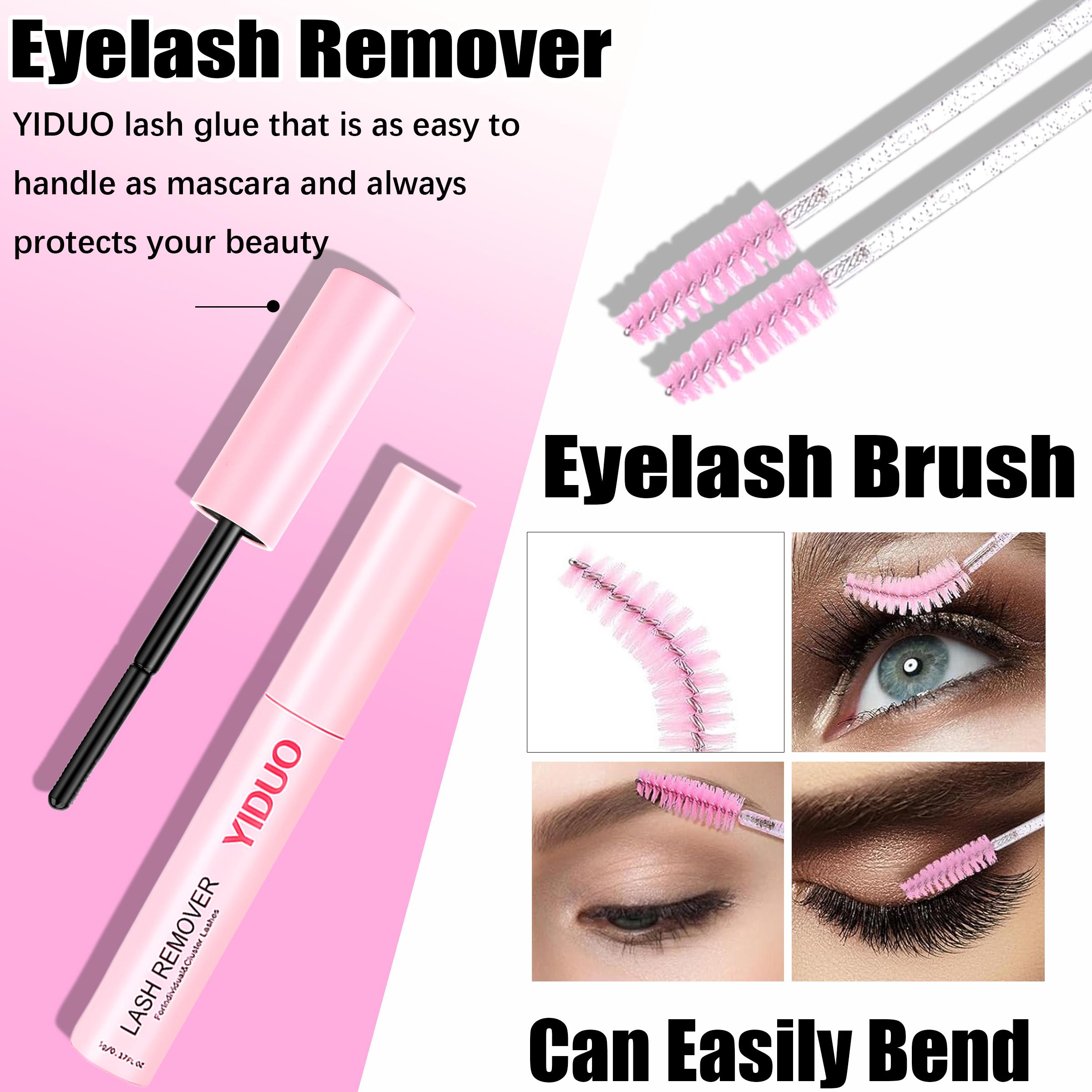 YIDUO 4 Styles DIY Volume Eyelash Cluster Kit, 200D/300D/Bottom/Spike Lashes, 5-20 mm D-Curl Eyelash Extensions Kit 440 Pcs with Lash Bond and Seal, Lash Remover, Lash Tweezers and Eyelash Brush for Easy DIY at Home