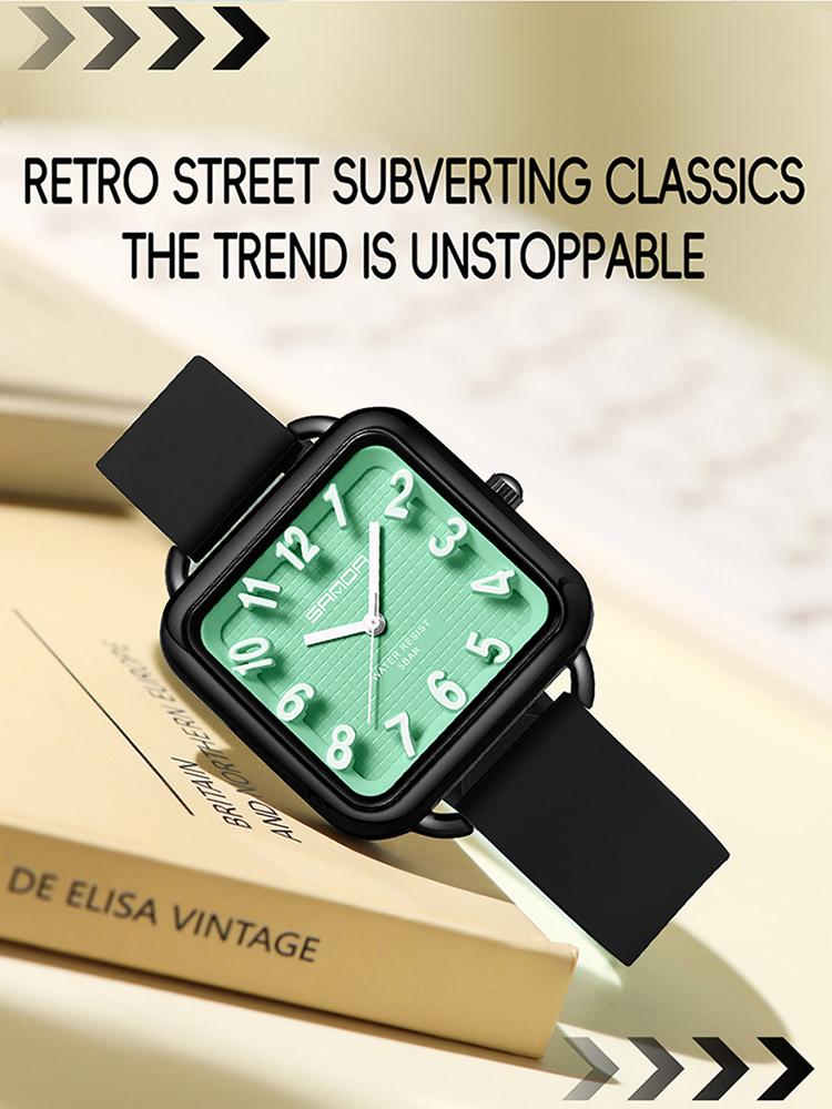 Women's Quartz Watch, Fashion Casual Style, Waterproof, Zinc Alloy Case, Soft Silicone Band, Comfortable Wear, Gift Idea for All Ages