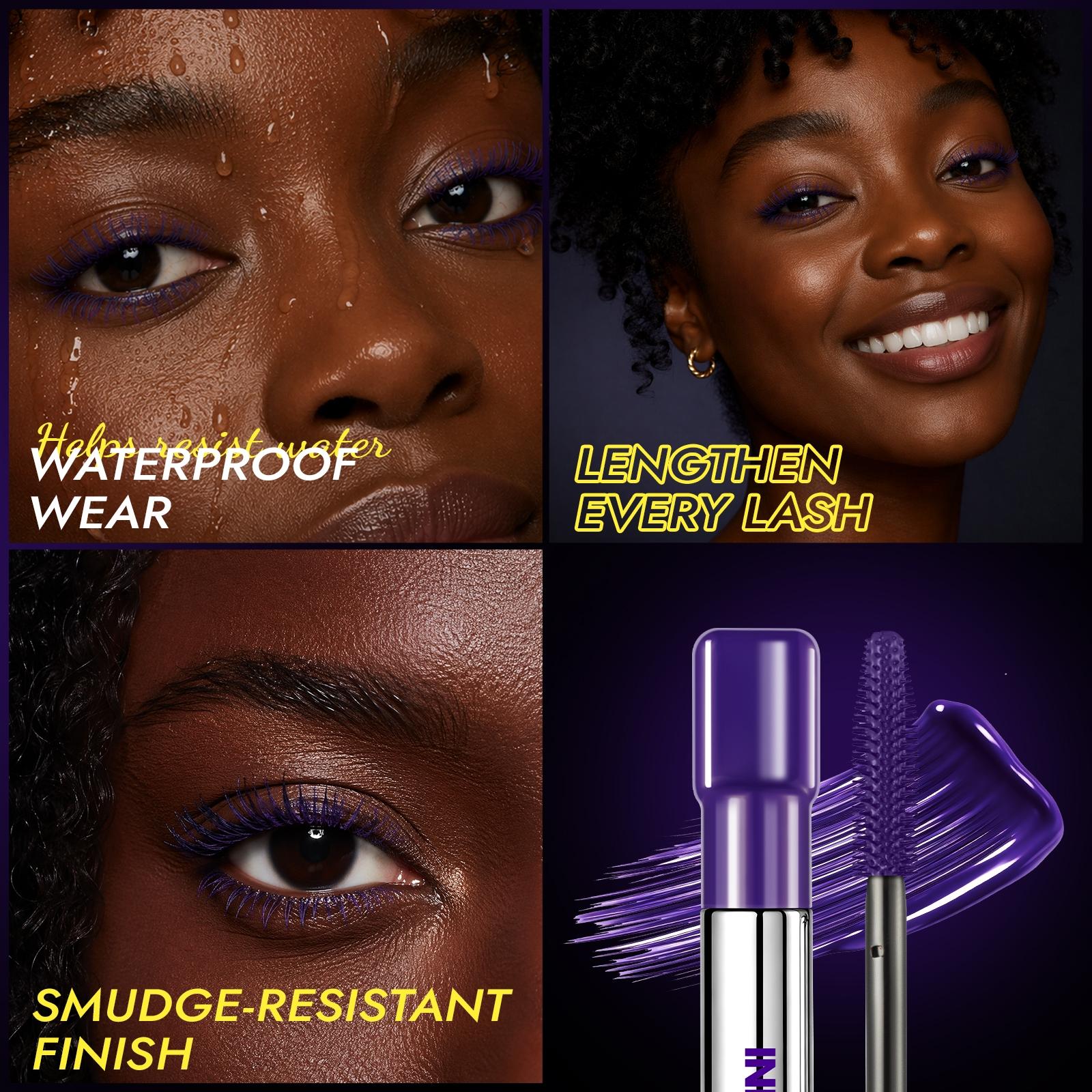 Colorful curling mascara, long and thick, waterproof, natural makeup effect