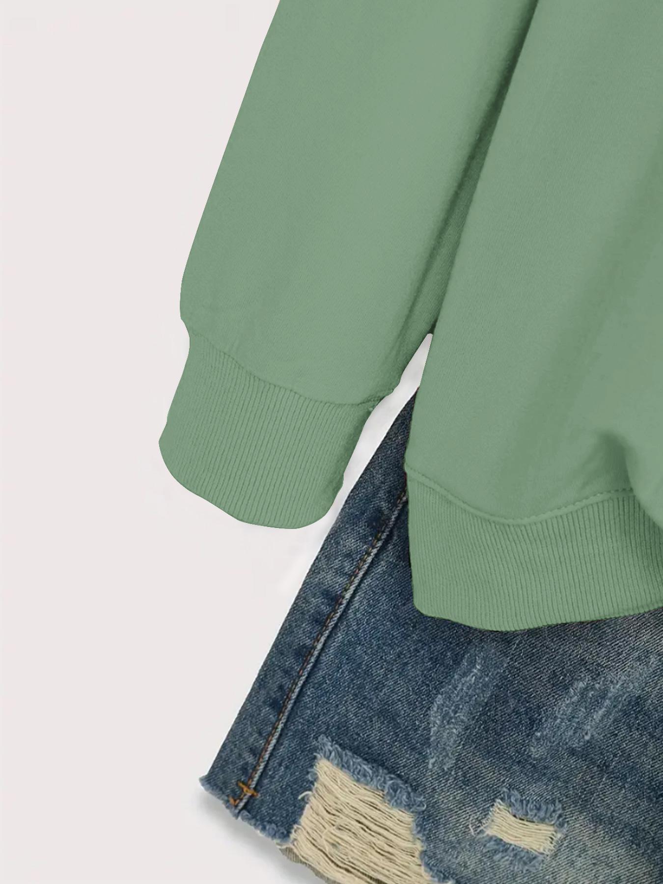 Women's Casual Candy Canes Pattern Hoodie, Soft Long Sleeve Round Neck Christmas Sweatshirt, All-Season Comfort