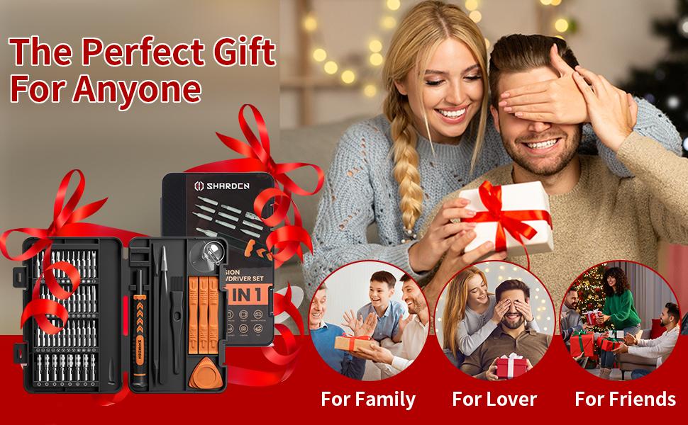 SHARDEN 58 in 1 Small Precision Screwdriver Set with Magnetic Sockets, Includes Case for iPhone, MacBook, PC, and More Electronic Tools Kit SHARDEN 58 in 1 Small Precision Screwdriver Set with Magnetic Sockets, Includes Case for iPhone, MacBook, PC, and More Electronic Tools Kit