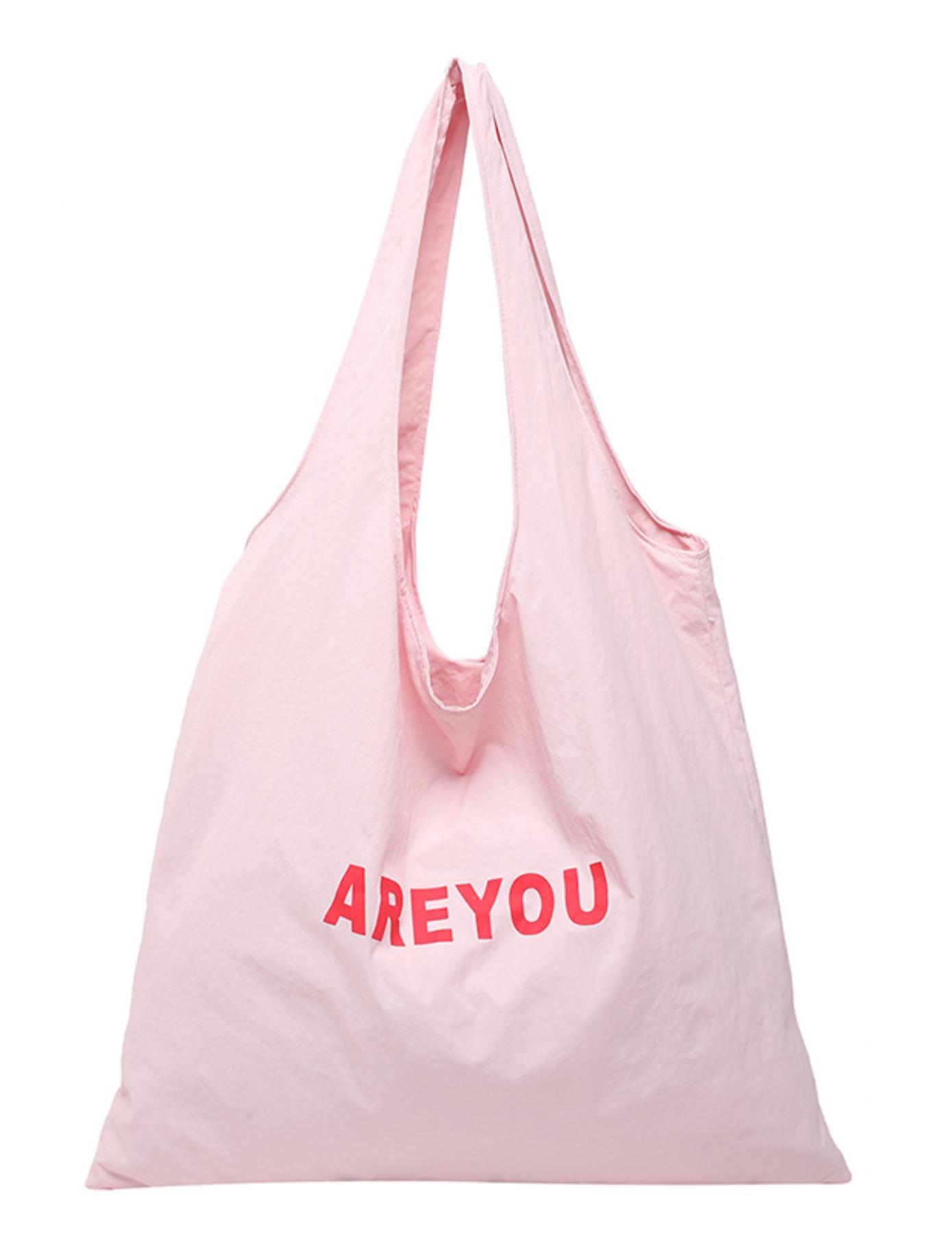 New Trendy Letter Fashion Shoulder Bag, Commuter Versatile Canvas Bag, Casual Large Capacity Women's Bag, Stylish and Practical