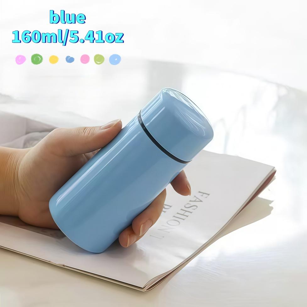 Portable Insulated Stainless Steel Cup, Keeps Drinks Hot or Cold, Perfect for Camping and Hiking, Cute Small Pocket Cup, 5.41 Oz