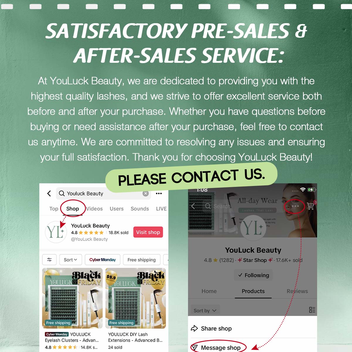 YOULUCK DIY Lash Clusters Kit - Soft Fluffy Long-Lasting Lashes with Glue Remover & Tweezer for Beginners Easy At-Home Application - Eyelash Set